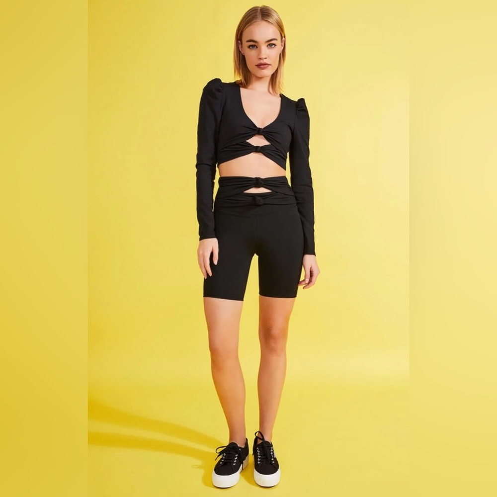 PatBO High Rise Biker Short